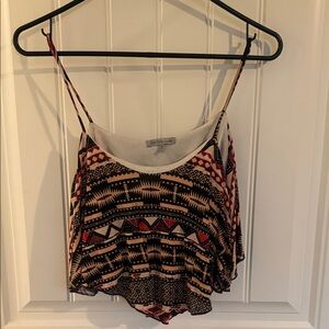 Charlotte Russe Tribal Print Camisole in Black and Red